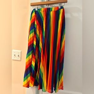 Michael Kors Pride rainbow midi skirt